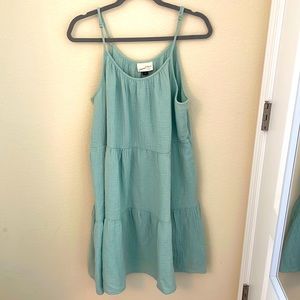 Sea foam green universal thread dress